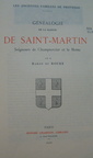Généalogie de la maison de Saint-Martin